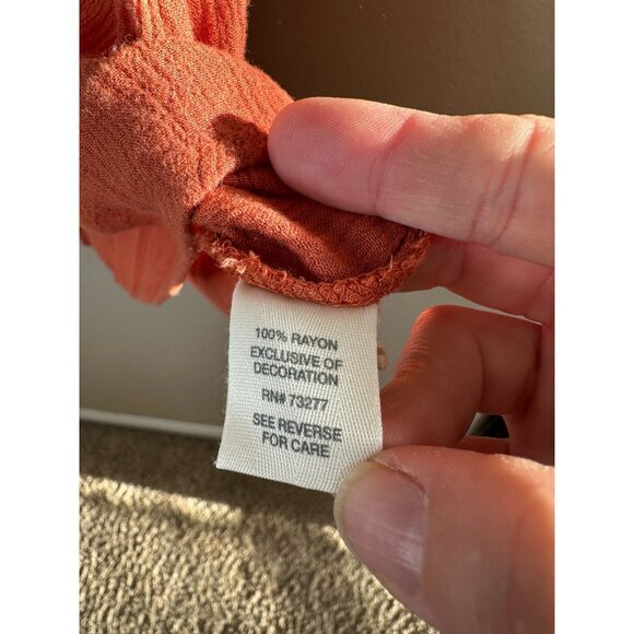 Mudd Womens Rust Tank top Small pull over‎ rayon boho summer sleeveless - Picture 4 of 7